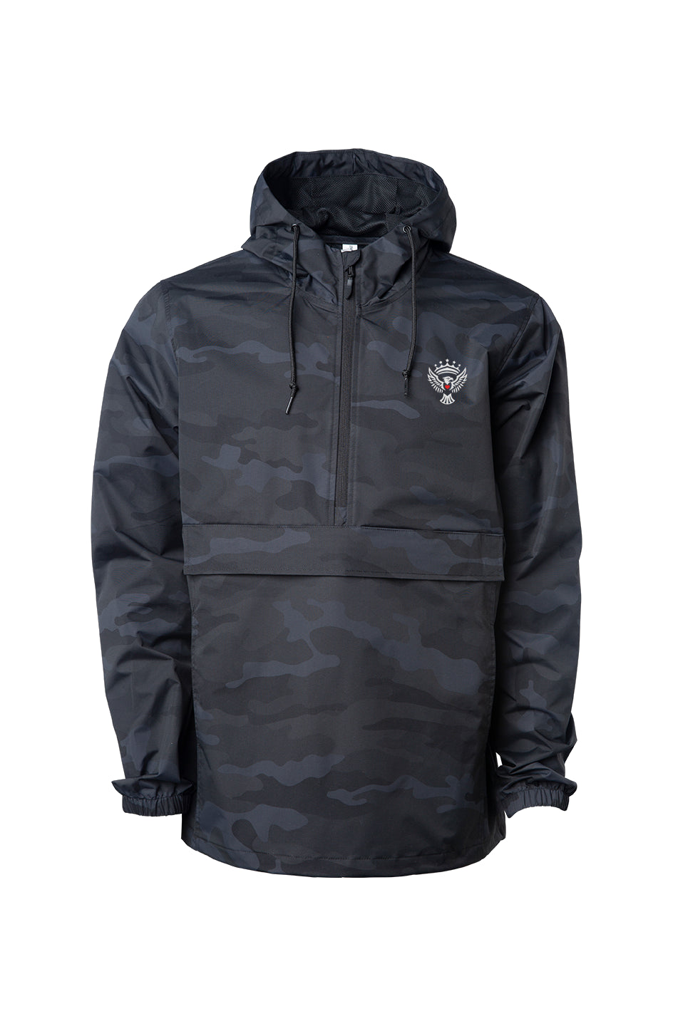Premium Black Camo Anorak Jacket
