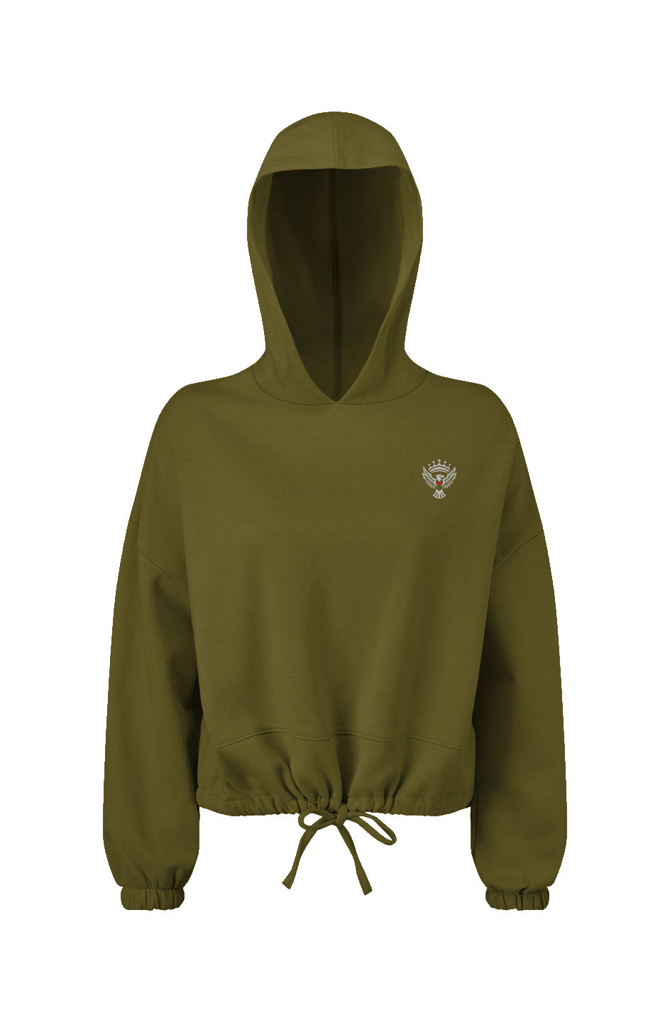 Ladies Republic Oversized Cropped Hoodie