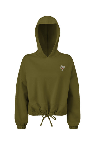 Ladies Republic Oversized Cropped Hoodie