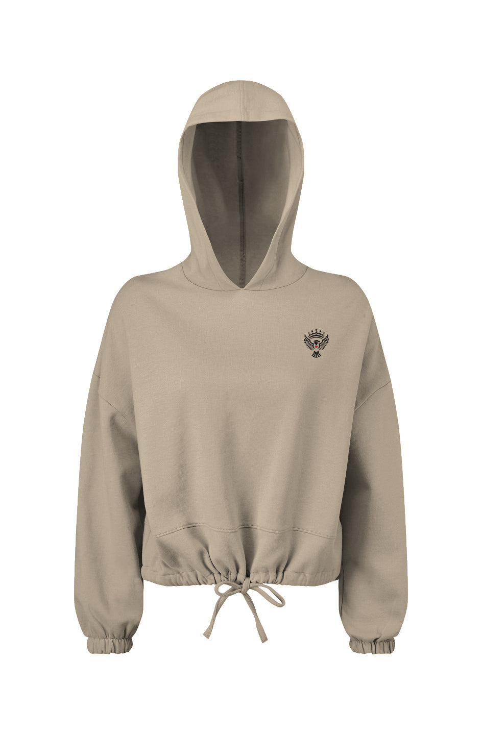 Ladies Republic Oversized Cropped Hoodie
