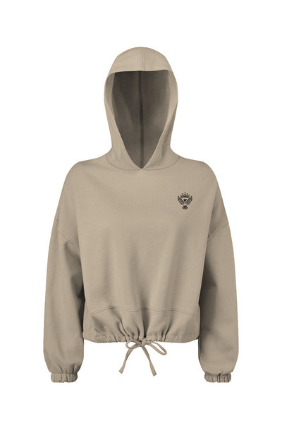Ladies Republic Oversized Cropped Hoodie