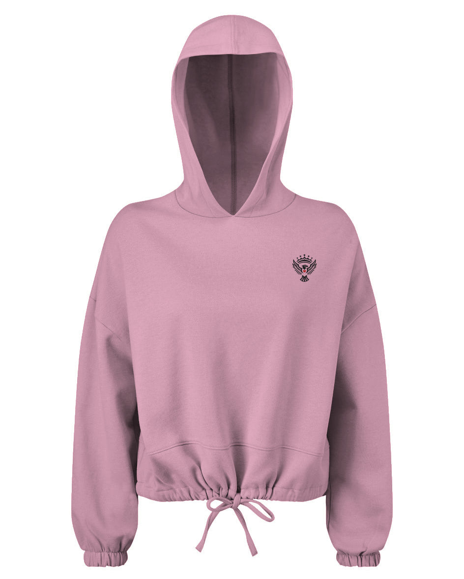 Ladies Republic Oversized Cropped Hoodie