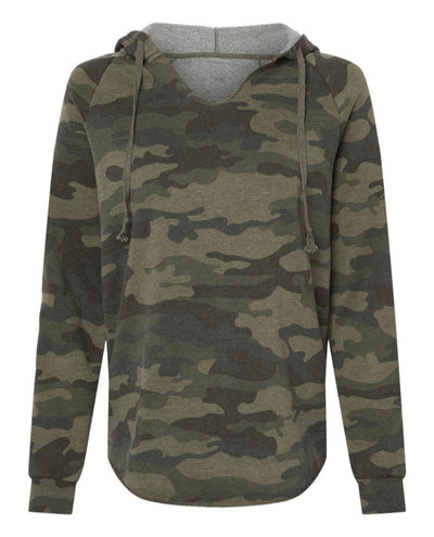 Womens Lightweight Camo Hoodie