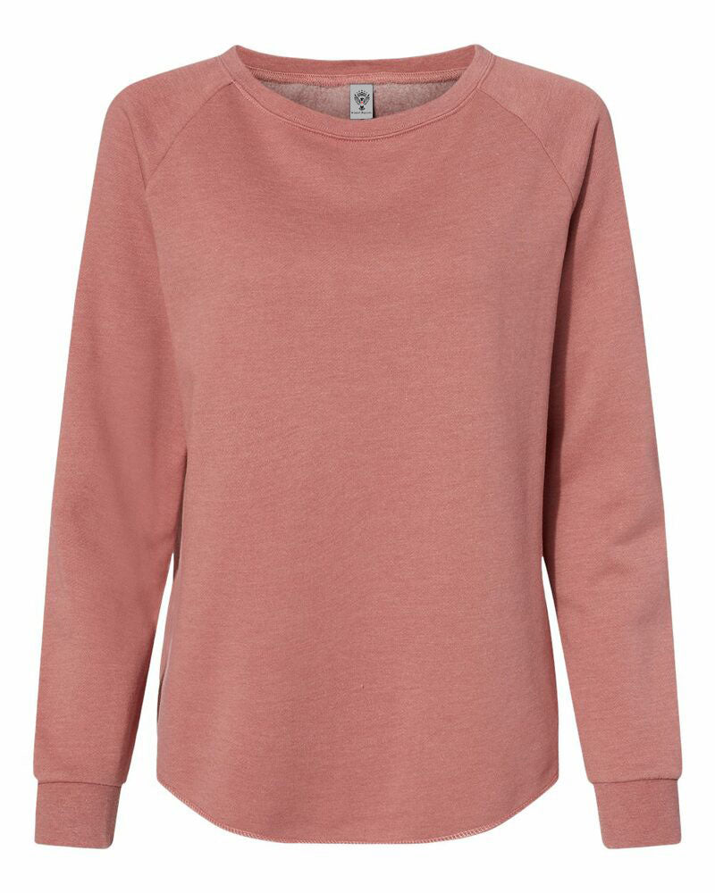 Womens Lightweight Wash Sweatshirt