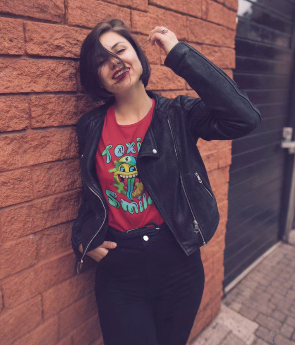 Womens Toxic Smile Crew