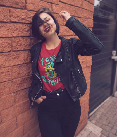 Womens Toxic Smile Crew