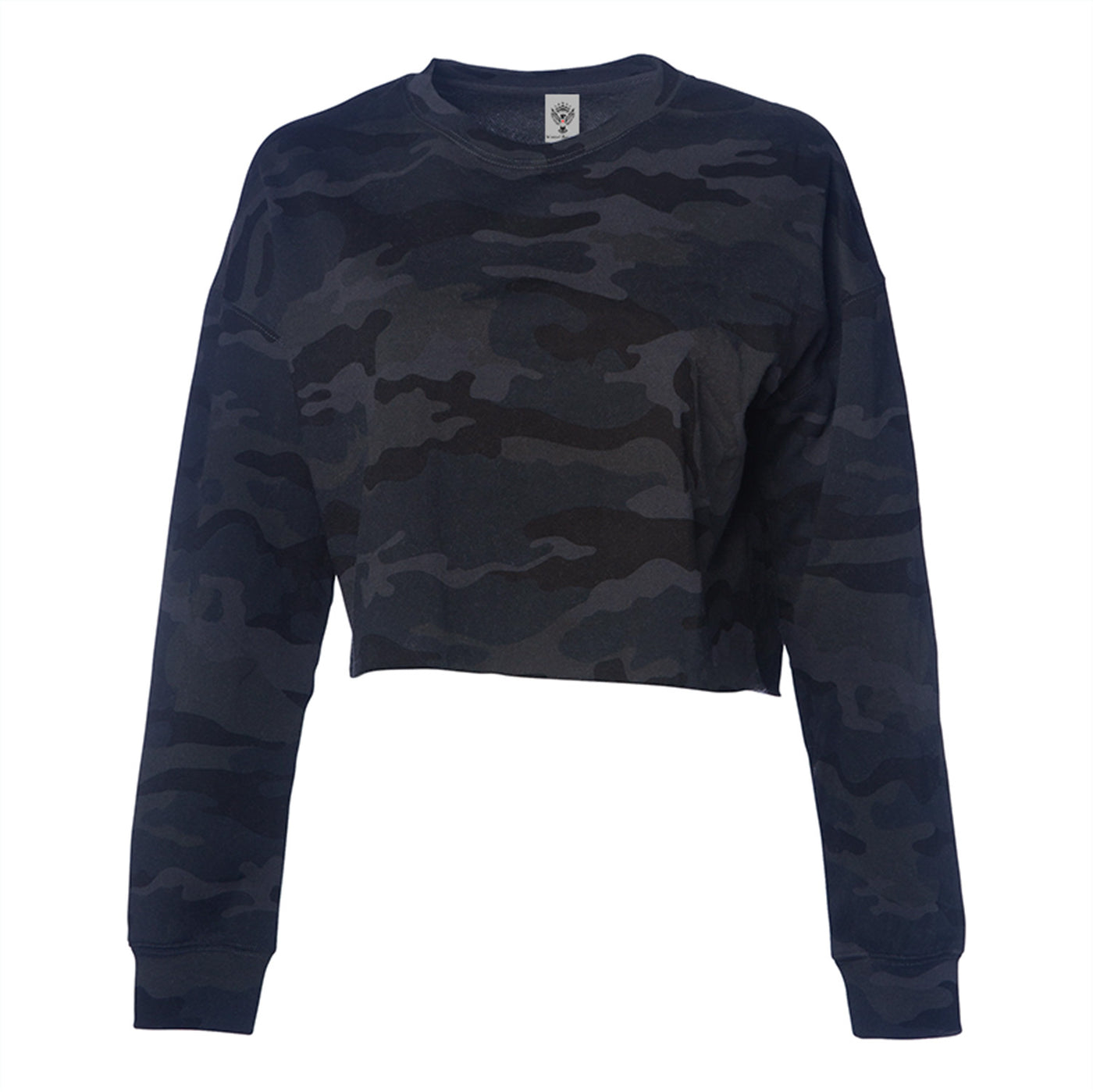 Lightweight Camo Cropped Crew