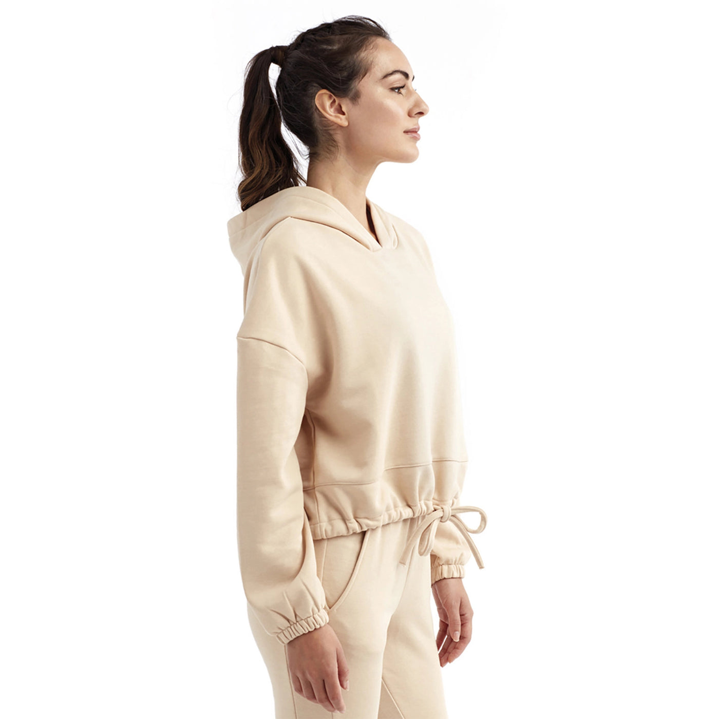 Ladies Republic Oversized Cropped Hoodie